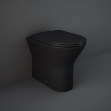 RAK Feeling Matt Grey Rimless Back To Wall Toilet & Soft Close Seat
