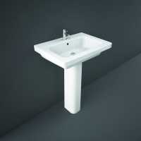 Ankam 600 x 400mm 1 Tap Hole Basin & Semi Pedestal