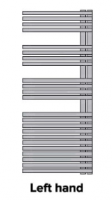 Eastbrook Ascona Chrome Designer Towel Rail 420 x 500mm - 41.0254