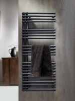 Redroom Omnia Anthracite Right Hand Towel Radiator, 1161 x 596mm