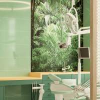 Glass Green Linear Metro Reflect Tile Wall Panels