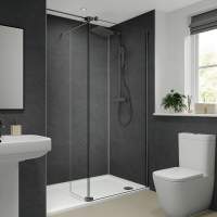 Multipanel Grey Marble Shower Panels