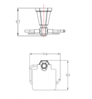 RAK Washington Exposed Thermostatic Shower Column with Fixed Head