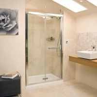 Bi-Fold Shower Door - 900 - Silver - Roman Embrace 
