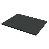 Roman Infinity 1400 x 900mm Black Slate Effect Shower Tray