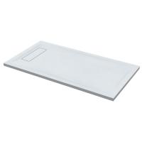 Roman Infinity 1800 x 800mm White Slate Effect Shower Tray