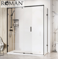 Roman Liberty 1500 x 900mm Sliding Door Shower Enclosure for Corner Fitting - 10mm Glass