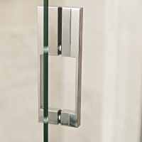 Roman Innov8 Brushed Brass Hinged Door with In-Line Panel & Side Panel 1200 x 900mm