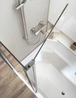 Vessini E Series One Part Bath Shower Screen 800 x 1410 x 6mm