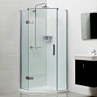 Roman Stone 1200 x 900mm Offset Quadrant Anti Slip Shower Tray