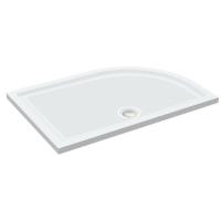 Anti-Slip Ultra-Slim 900mm Quadrant Tray & Waste