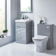 Burlington Chalfont Matt Grey 550mm Single Drawer Traditional Vanity Unit & Basin 