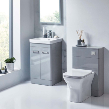 Scudo Rossini Wolf Grey Back to Wall Toilet Unit