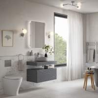 Scudo Bella 500 Matt Grey Wall Hung Vanity