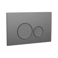 Round Gunmetal Dual Flush Button - Scudo