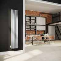 DQ Cove Double Sided 1500 x 295 Anthracite Texture Vertical Radiator