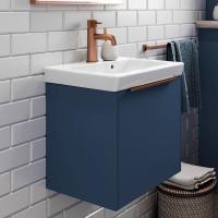 Shetland 1180mm Floor Standing 4 Door Basin Unit (No Top) - Matt Deep Blue