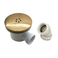 Scudo Elliott Square Brushed Brass Dual Head Shower inc Metal Fixed Head 