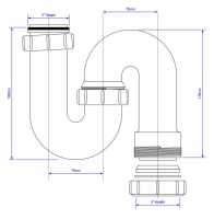 McAlpine A10R Resealing Bottle Trap 1 1/4" / 32mm