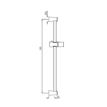 Jaquar Continental Brass Matt Toilet Brush And Holder