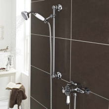 Scudo York Traditional Dual Head Exposed Thermostatic Shower Valve