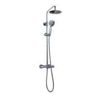 Scudo Serena Round Dual Head Thermostatic Shower - Fixed Head & Adjustable Hand Set 