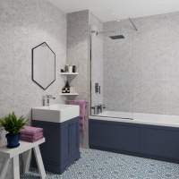 Splashpanel Quartz Stone Gloss PVC Wall Panel