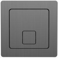 Square Gunmetal Dual Flush Button - Scudo