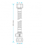 McAlpine 75mm Water Seal Straight Through S Trap with 1.25" Multifit Outlet and Cleaning Eye - X10