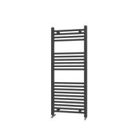 1200 x 600mm Black Towel Radiator - Scudo