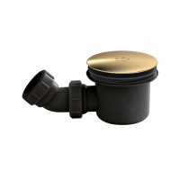 Nuie Fast Flow Waste Brass Cover - Black Body