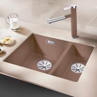 Blanco Subline 340/160 U Granite  Kitchen Sink Left Hand - White