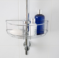 Croydex Stainless Steel Two Tier Shower Caddy - 315 x 250 x 125mm 