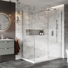 S8 Wetroom Shower Screen 1000mm - Bronze
