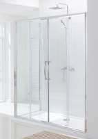 Lakes 1200mm Semi-Frameless Double Sliding Shower Door, Classic Collection