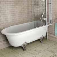Burlington Hampton - Traditional Freestanding Shower Bath - 1700 x 750mm