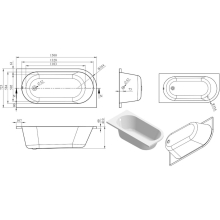 Shetland J Shape 1700x725 0TH RH Bath & Legs