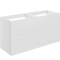 Shetland 1180mm 4 Drawer Wall Unit (No Top) - Matt White