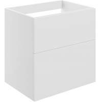 Shetland 590mm Matt White 2 Drawer Wall Hung Vanity Unit