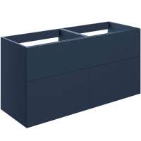 Shetland 1180mm Matt Deep Blue 4 Drawer Wall Hung Vanity Unit