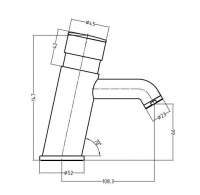 Sensa Non-Concussive Push Button Tap - ATTB-TS31-1204