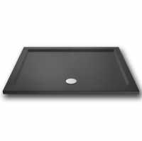 Nuie Pearlstone 1200 x 1000 Slate Grey Rectangle Shower Tray