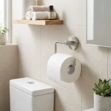 Smedbo Home Chrome Square Toilet Roll Holder