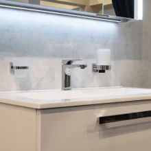 Smedbo-House-Glass-Soap-Dispenser-with-Chrome-Holder-Lifestyle.webp