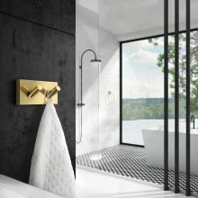 Smedbo-House-Polished-Brass-Double-Towel-Hook-Lifestyle.webp