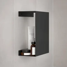 Smedbo-Sideline-Hide-Matt-Black-Shower-Shelf-Lifestyle-2.webp