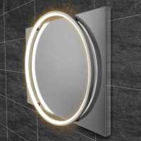 HIB Solas 50 LED Illuminated Bathroom Mirror Chrome Frame