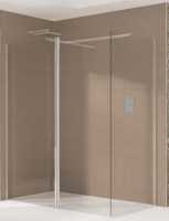 Sommer 600mm Wetroom Glass Panel Silver Profile