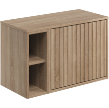 Scudo Alfie 800mm Sonoma Oak Wall Hung Unit with Open Storage