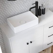 Synergy Libi 585mm Black & White Countertop Basin